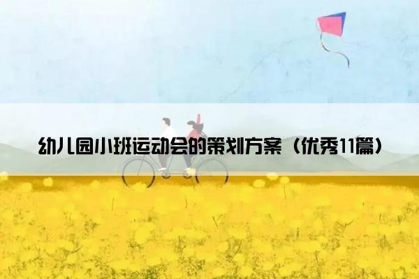 幼儿园小班运动会的策划方案（优秀11篇）