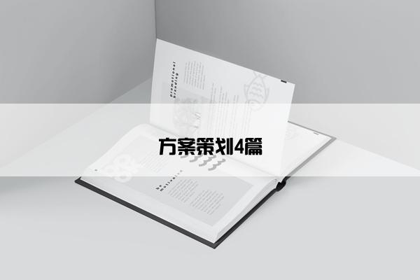 方案策划4篇