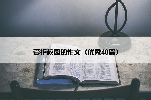 爱护校园的作文（优秀40篇）