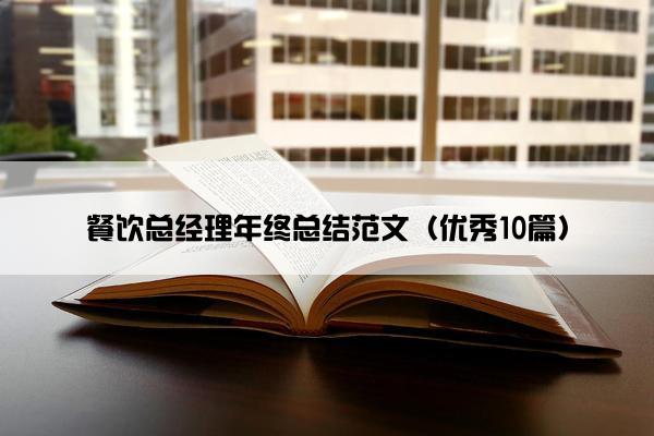 餐饮总经理年终总结范文（优秀10篇）