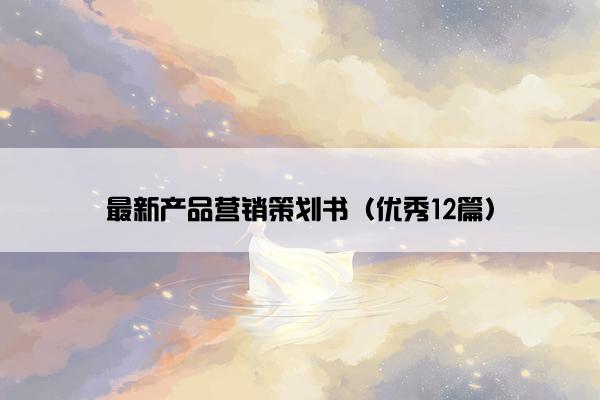 最新产品营销策划书（优秀12篇）