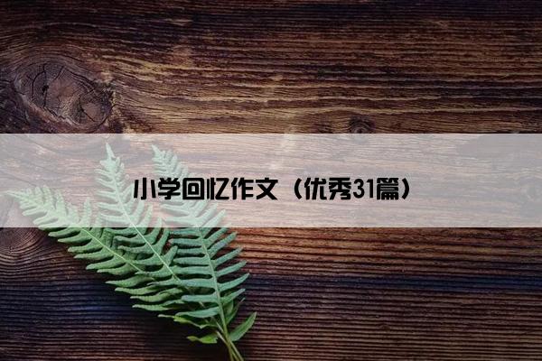 小学回忆作文（优秀31篇）