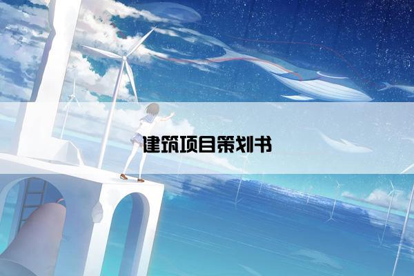 建筑项目策划书