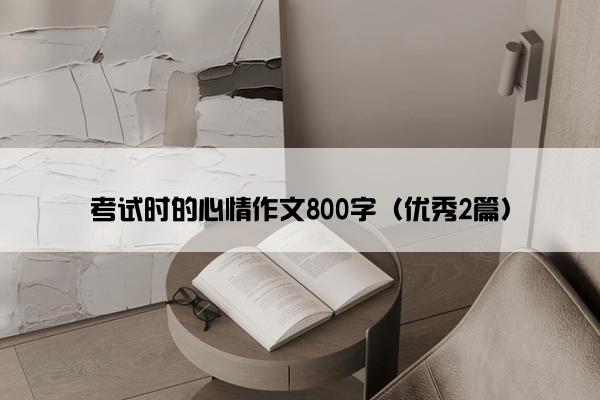 考试时的心情作文800字（优秀2篇）