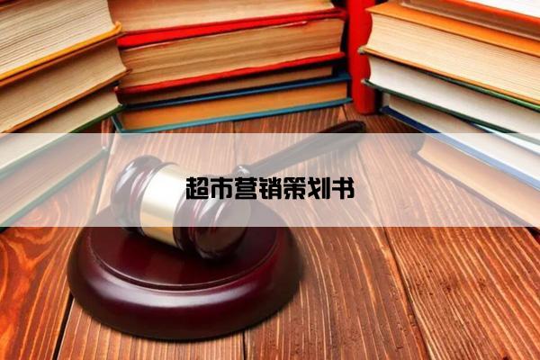 超市营销策划书