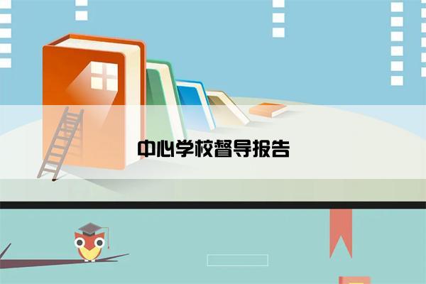 中心学校督导报告