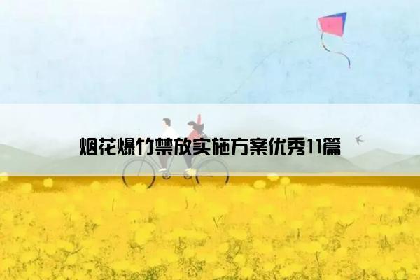 烟花爆竹禁放实施方案优秀11篇