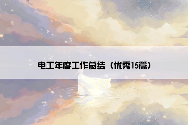 电工年度工作总结（优秀15篇）