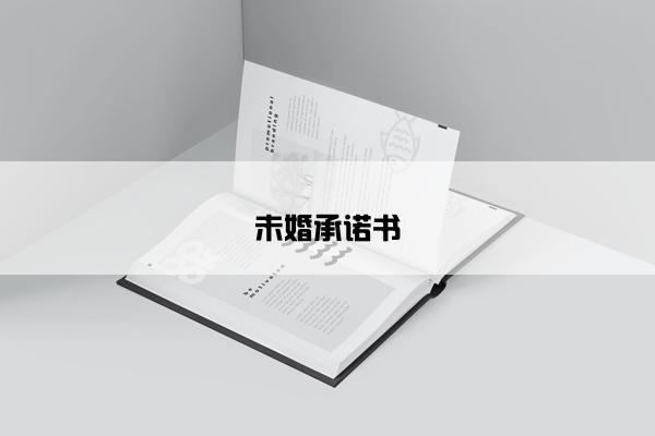 未婚承诺书 未婚承诺书