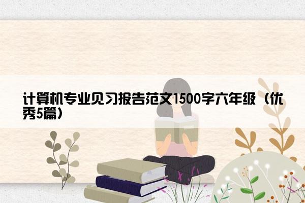 计算机专业见习报告范文1500字六年级（优秀5篇）