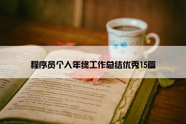 程序员个人年终工作总结优秀15篇