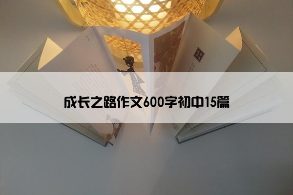 成长之路作文600字初中15篇