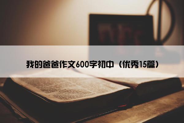 我的爸爸作文600字初中（优秀15篇）