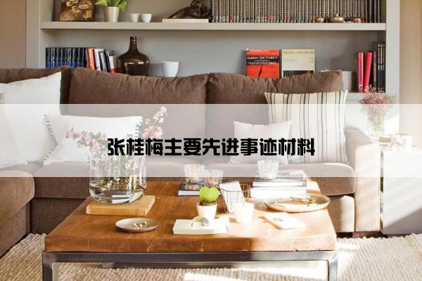 张桂梅主要先进事迹材料