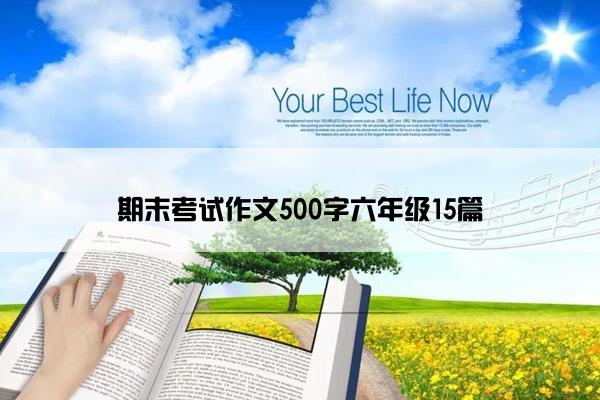 期末考试作文500字六年级15篇