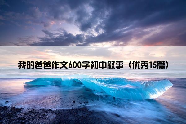我的爸爸作文600字初中叙事(优秀15篇) 我的爸爸作文600字初中叙事(优秀15篇)