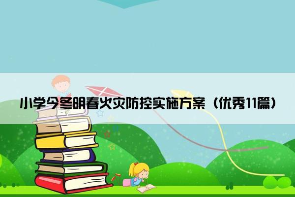 小学今冬明春火灾防控实施方案（优秀11篇）