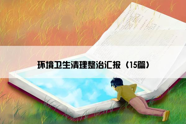 环境卫生清理整治汇报（15篇）