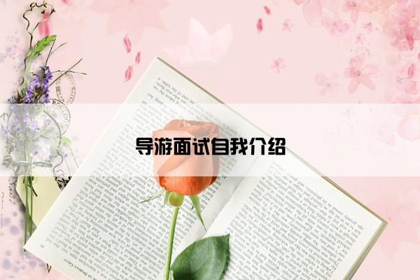 导游面试自我介绍