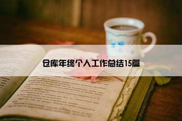 仓库年终个人工作总结15篇