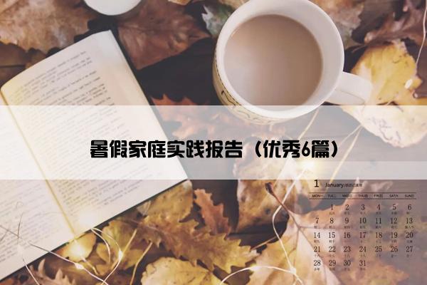暑假家庭实践报告(优秀6篇) 暑假家庭实践报告(优秀6篇)