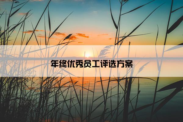 年终优秀员工评选方案