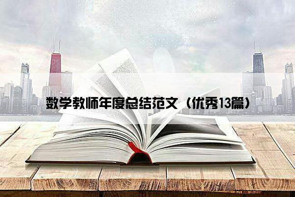 数学教师年度总结范文（优秀13篇）