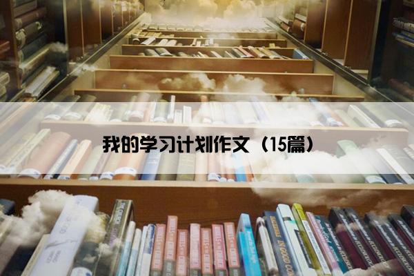 我的学习计划作文（15篇）