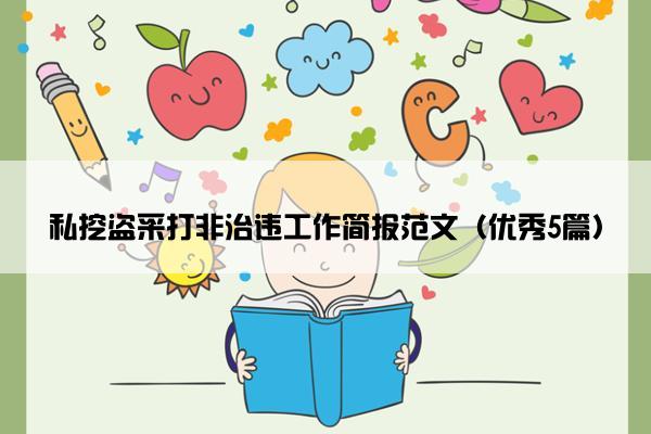 私挖盗采打非治违工作简报范文（优秀5篇）