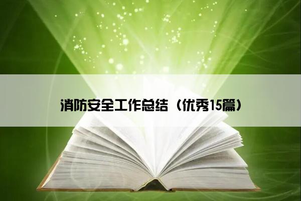 消防安全工作总结（优秀15篇）