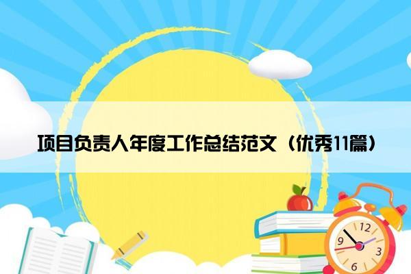 项目负责人年度工作总结范文（优秀11篇）