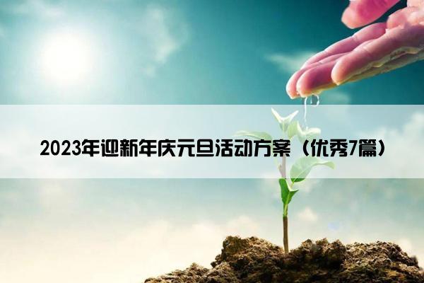 2023年迎新年庆元旦活动方案（优秀7篇）