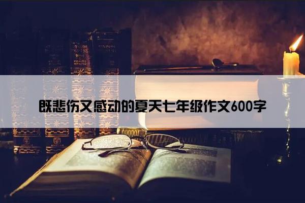 既悲伤又感动的夏天七年级作文600字