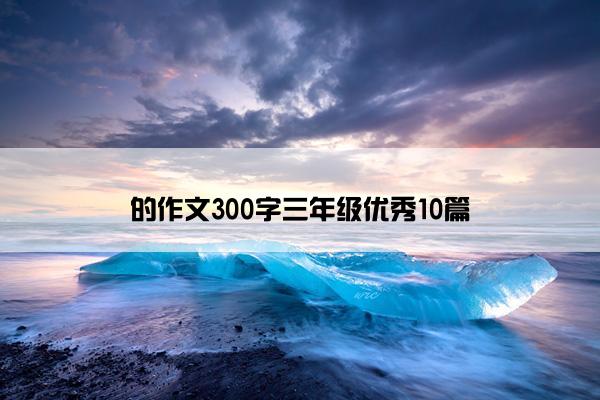 的作文300字三年级优秀10篇