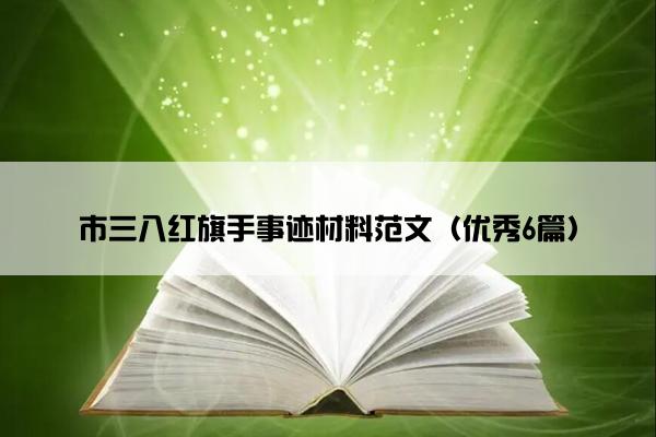 市三八红旗手事迹材料范文（优秀6篇）
