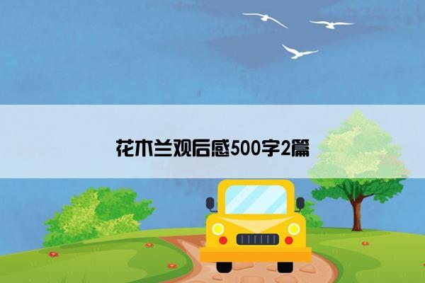 花木兰观后感500字2篇