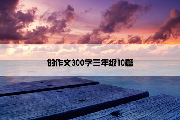 的作文300字三年级10篇 的作文300字三年级10篇