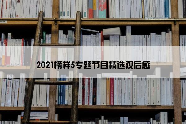 2021榜样5专题节目精选观后感 2021榜样5专题节目精选观后感