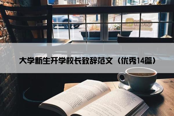大学新生开学校长致辞范文（优秀14篇）