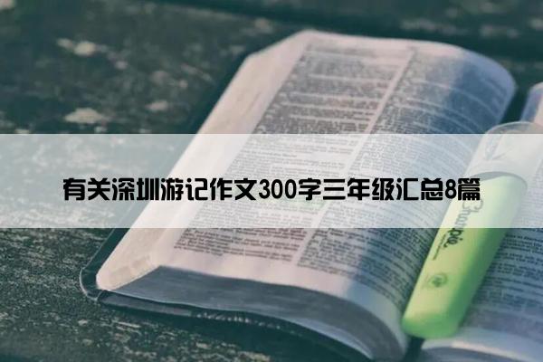 有关深圳游记作文300字三年级汇总8篇