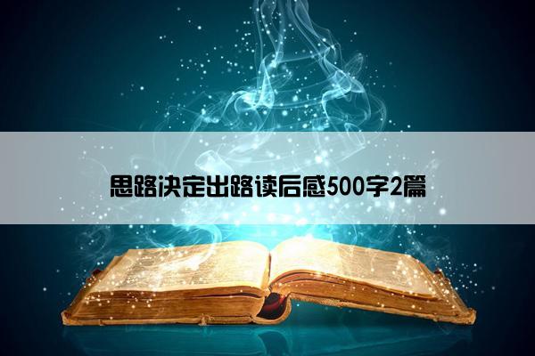 思路决定出路读后感500字2篇