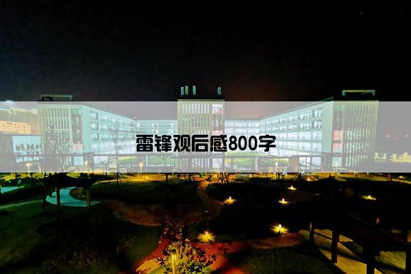 雷锋观后感800字 雷锋观后感800字