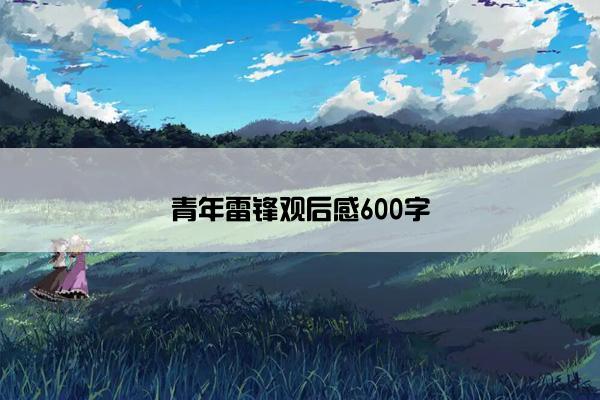 青年雷锋观后感600字 青年雷锋观后感600字