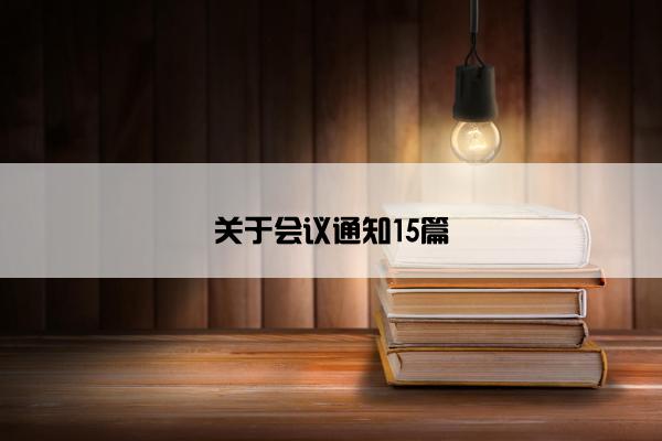 关于会议通知15篇