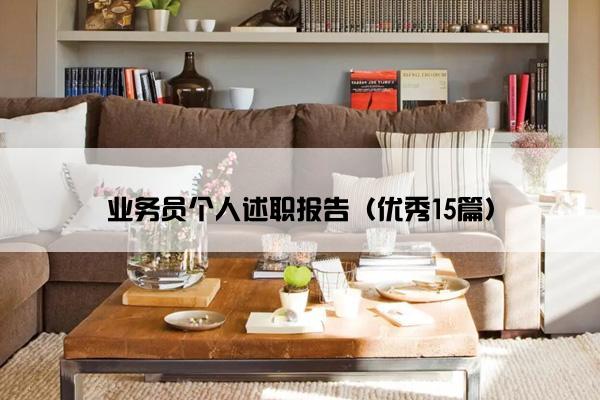 业务员个人述职报告（优秀15篇）