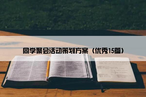 同学聚会活动策划方案（优秀15篇）