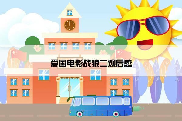 爱国电影战狼二观后感 爱国电影战狼二观后感