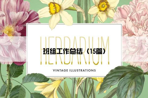 班组工作总结(15篇) 班组工作总结(15篇)