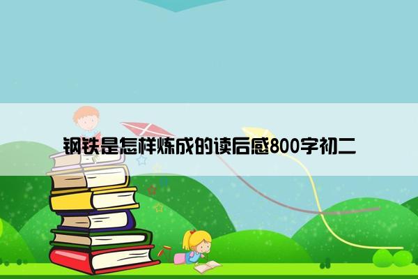 钢铁是怎样炼成的读后感800字初二