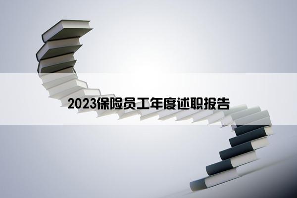 2023保险员工年度述职报告